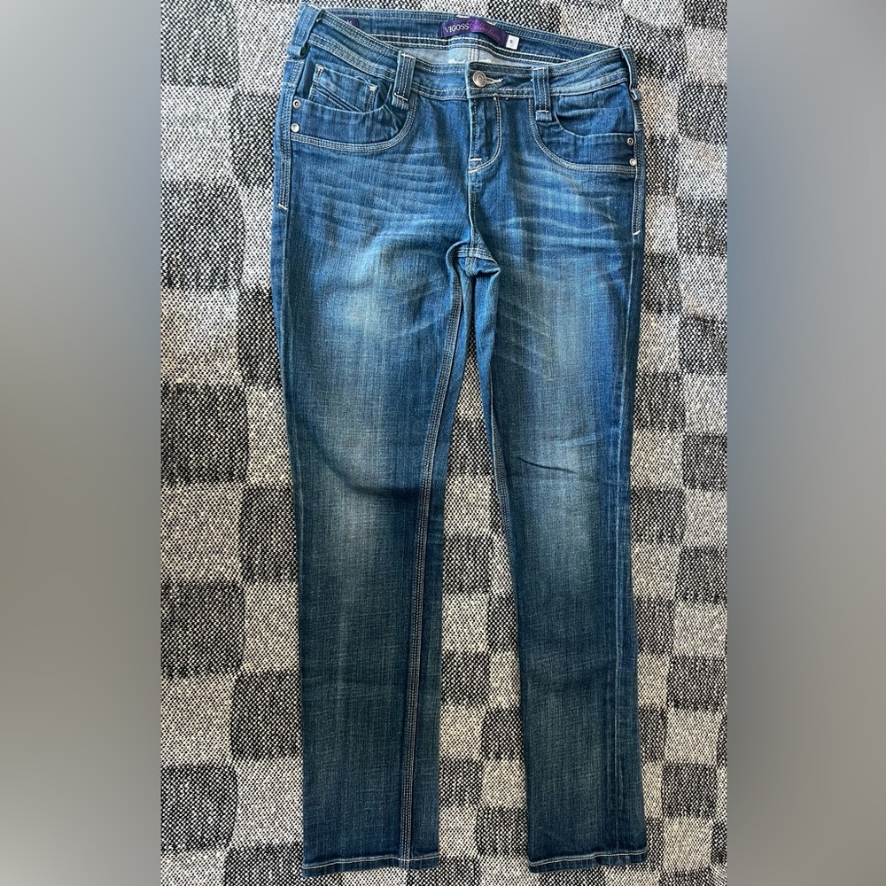 Vigoss Women's Straight Leg Jeans - Blue